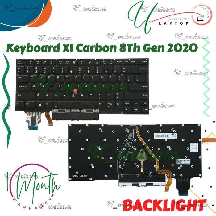 Keyboard Thinkpad X1 Carbon 8th Gen8 Gen 8 2020 Series New Backlight