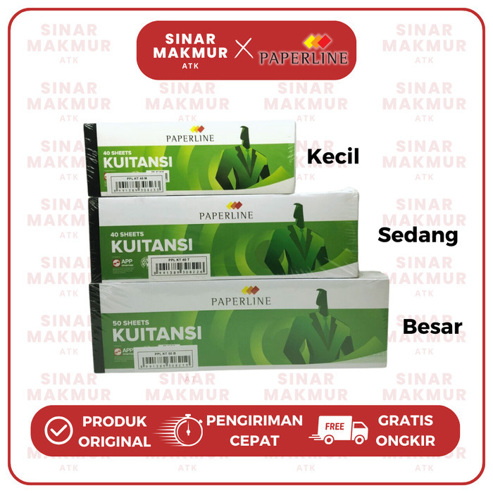 Organizer Moerah~ Kwitansi/Kuitansi Kecil/Sedang/Besar Paperline (Pak) - Kecil