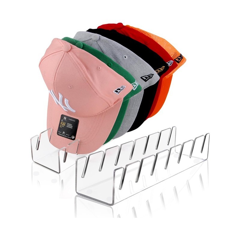 RF - Penyimpanan Topi 2pcs Tempat Menyimpan Topi Rak Gantungan Topi Bahan Akrilik