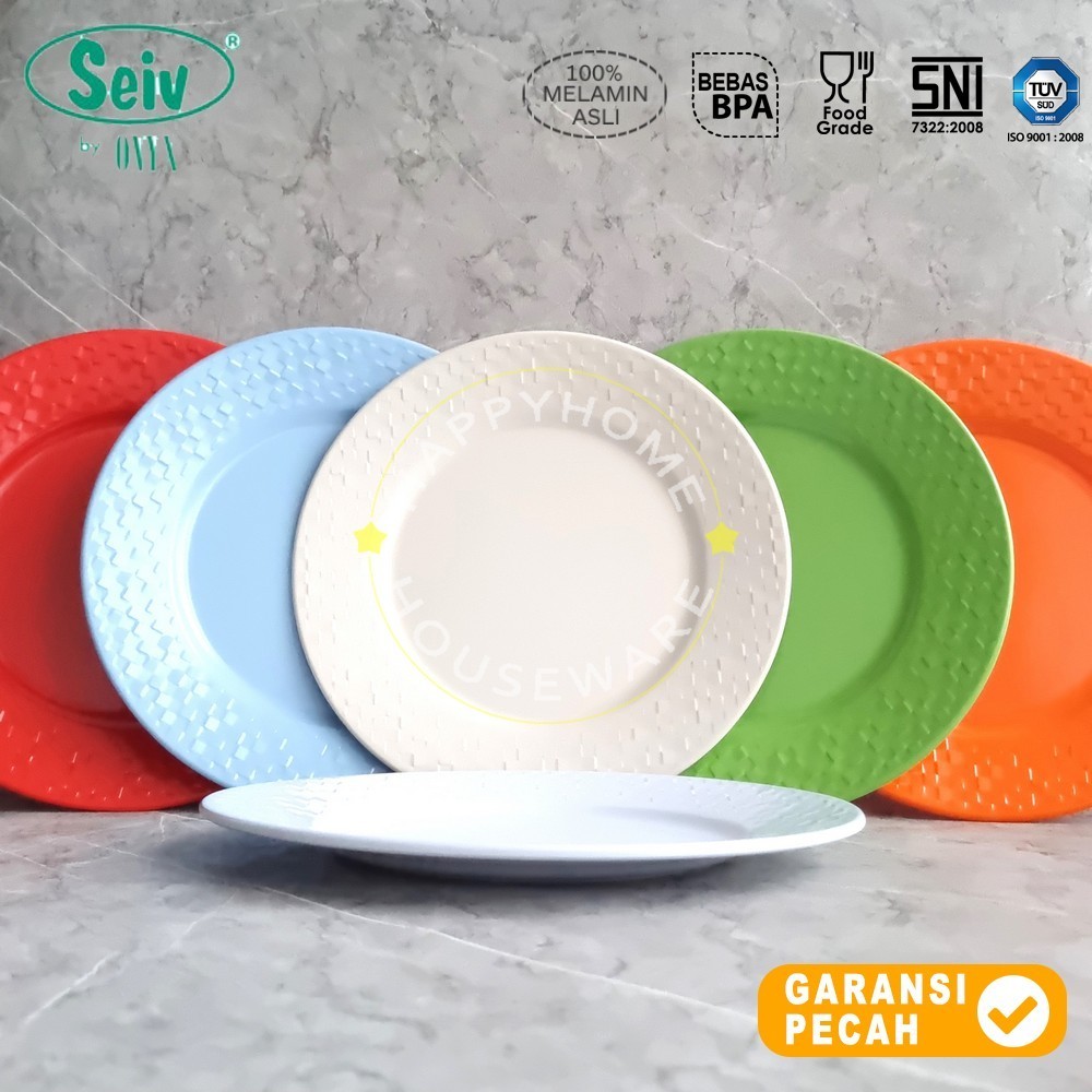 SEIV Dinner Plate Round 10in Ratana Series Melamin Piring Makan Piring Ceper Melamine 26cm