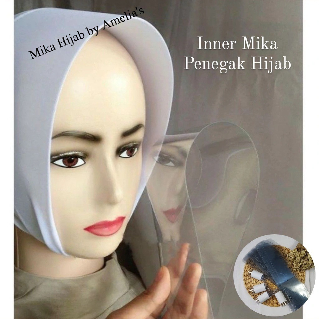 [PAKET TERMURAH] MIKA HIJAB 10Pcs / Inner Mika Penegak Jilbab By Amelia's Anti Letoy Untuk Pengantin