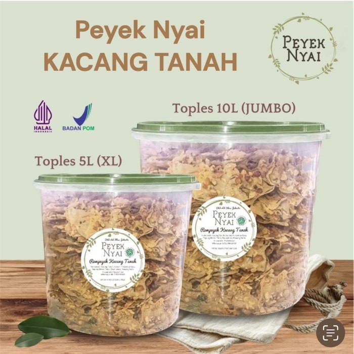 

JAMIN MURAH !!!Rempeyek Peyek Nyai Kacang (XL) - Biasa(BISA LANGSUNG ORDER)