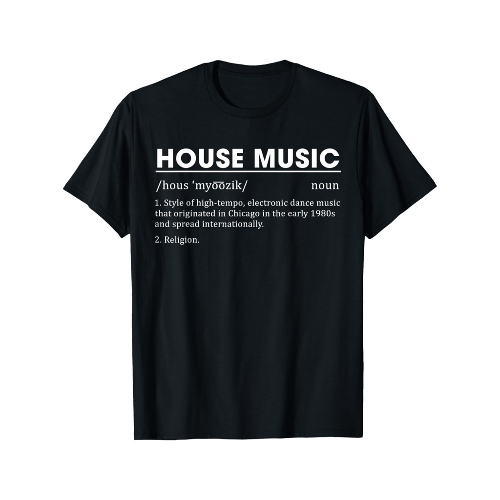 Kaos House Music Defined Kaos Katun Lengan Pendek Nyaman Dipakai Cocok untuk Hadiah Pria Wanita Rema