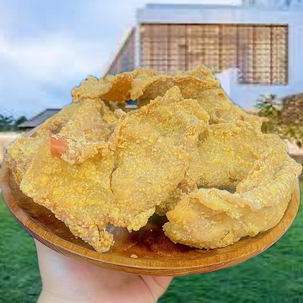 

Keripik Kulit Kriuk Ayam Crispy Original 250 Gram /crispy Kulit Ayam Kripy Pedas Daun Jeruk