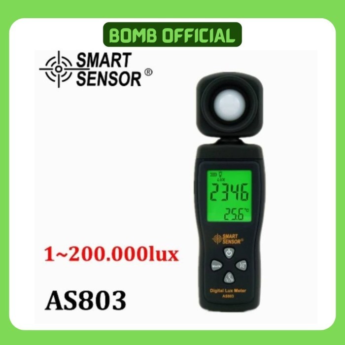 

Luxmeter Alat Ukur Intensitas Cahaya Lux Meter AS803 Light Meter Luminance Tester Spectrometer Digital