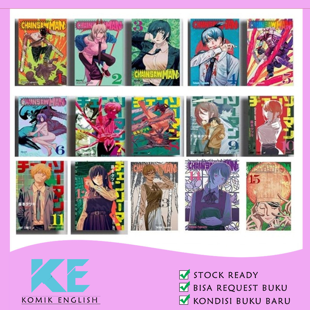 Komik Chainsaw Man Full Set (15 book series)