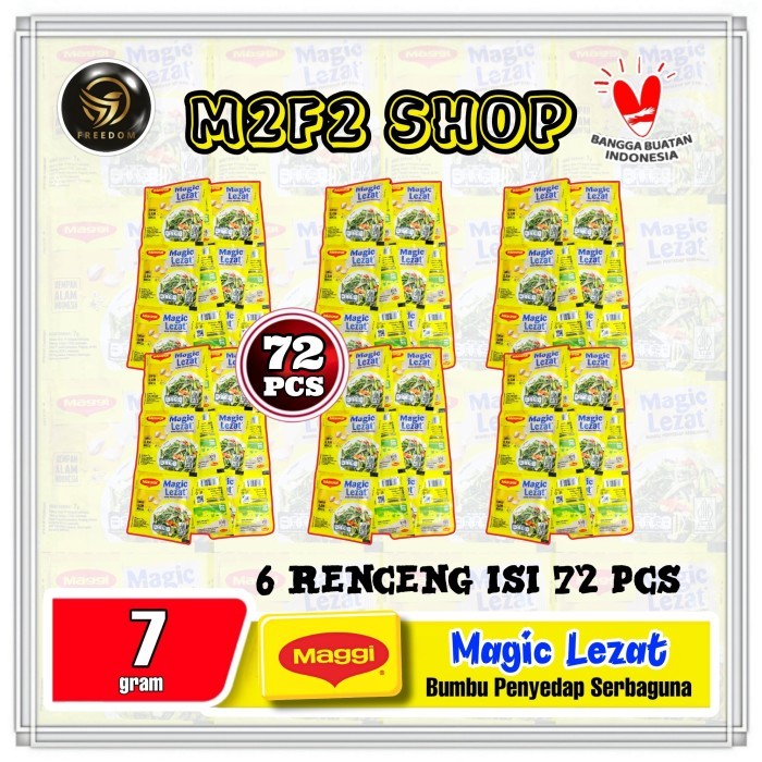 

[[PROMO]] Maggi Magic Lezat Bumbu Penyedap Serbaguna Sachet - 7 gr (Harga Pack)