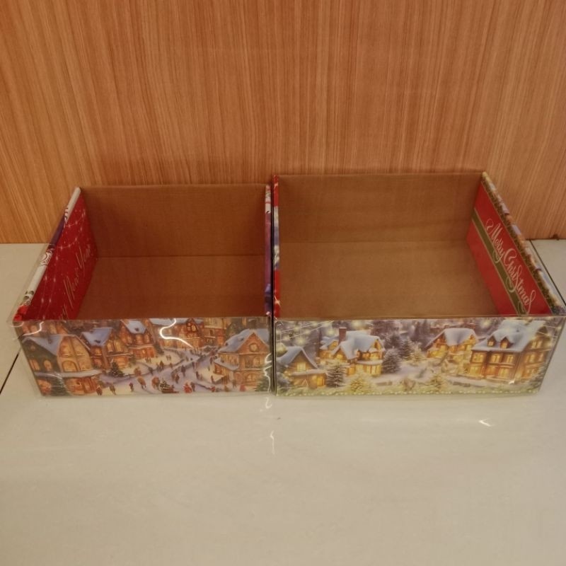 

Dus Natal 25x25x10cm Full Mika/Dus Natal 22x22x10cm Full Mika/Box Natal Fuji 20x20x10cm,22x23x10cm,25x25x12cm Satuan