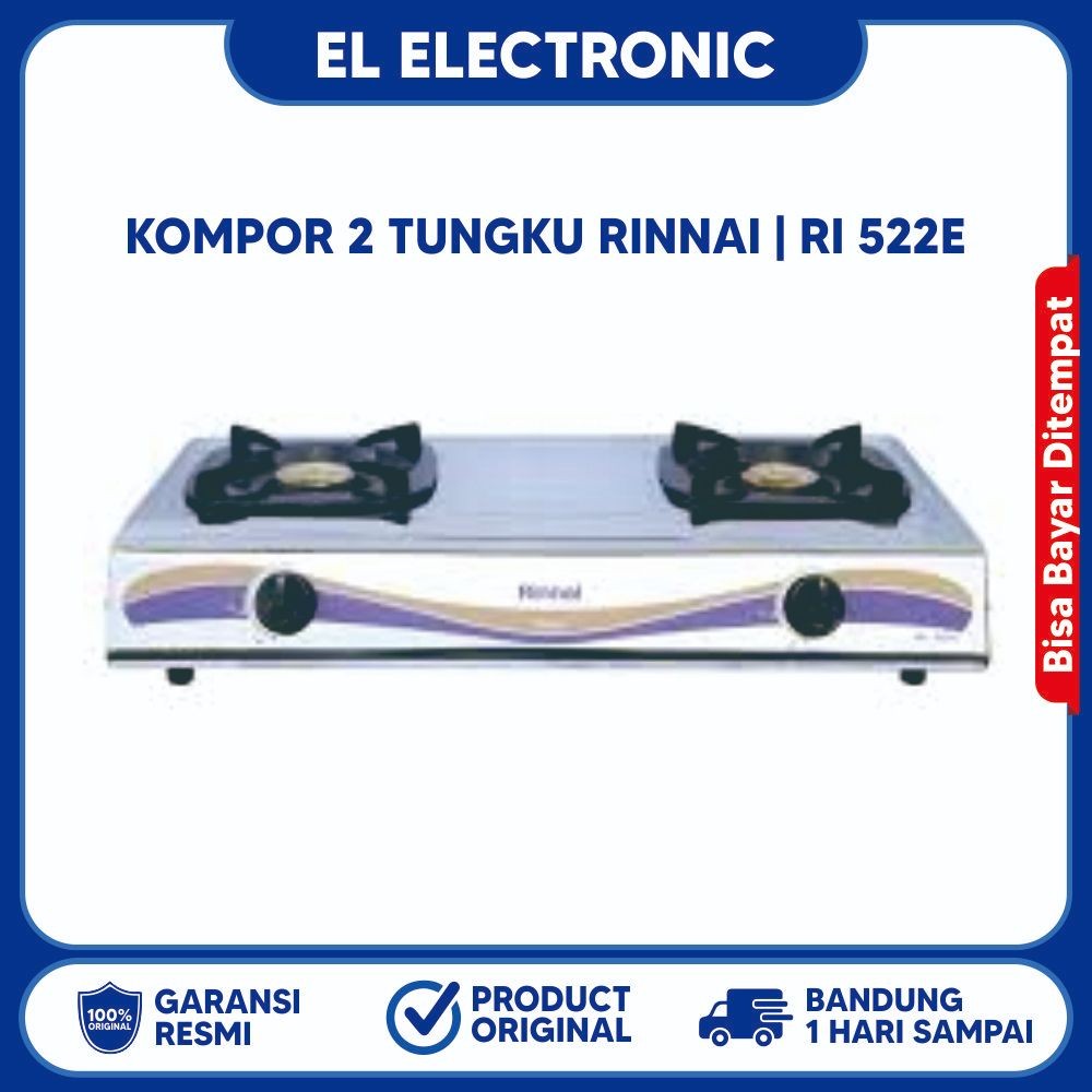 Kompor Gas RINAI 2 Tungku 522E