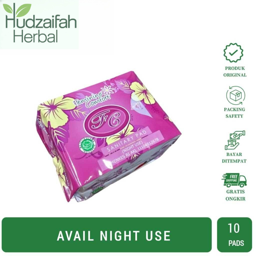 Avail Merah Per Pcs | Pembalut Herbal Avail | Avail Pembalut Malam Hari | Avail Night Use