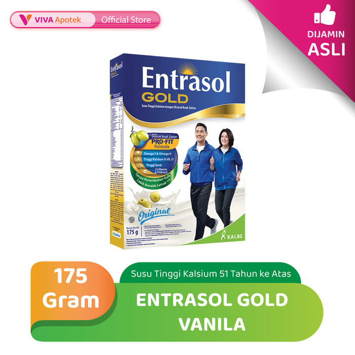 

Entrasol Gold Vanila Susu Tinggi Kalsium Usia 51 Tahun ke Atas - 175Gr