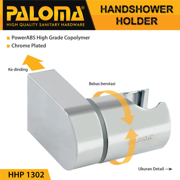 

PALOMA HHP 1302 Shower Holder Gantungan Hanger Dudukan Hand Handshower