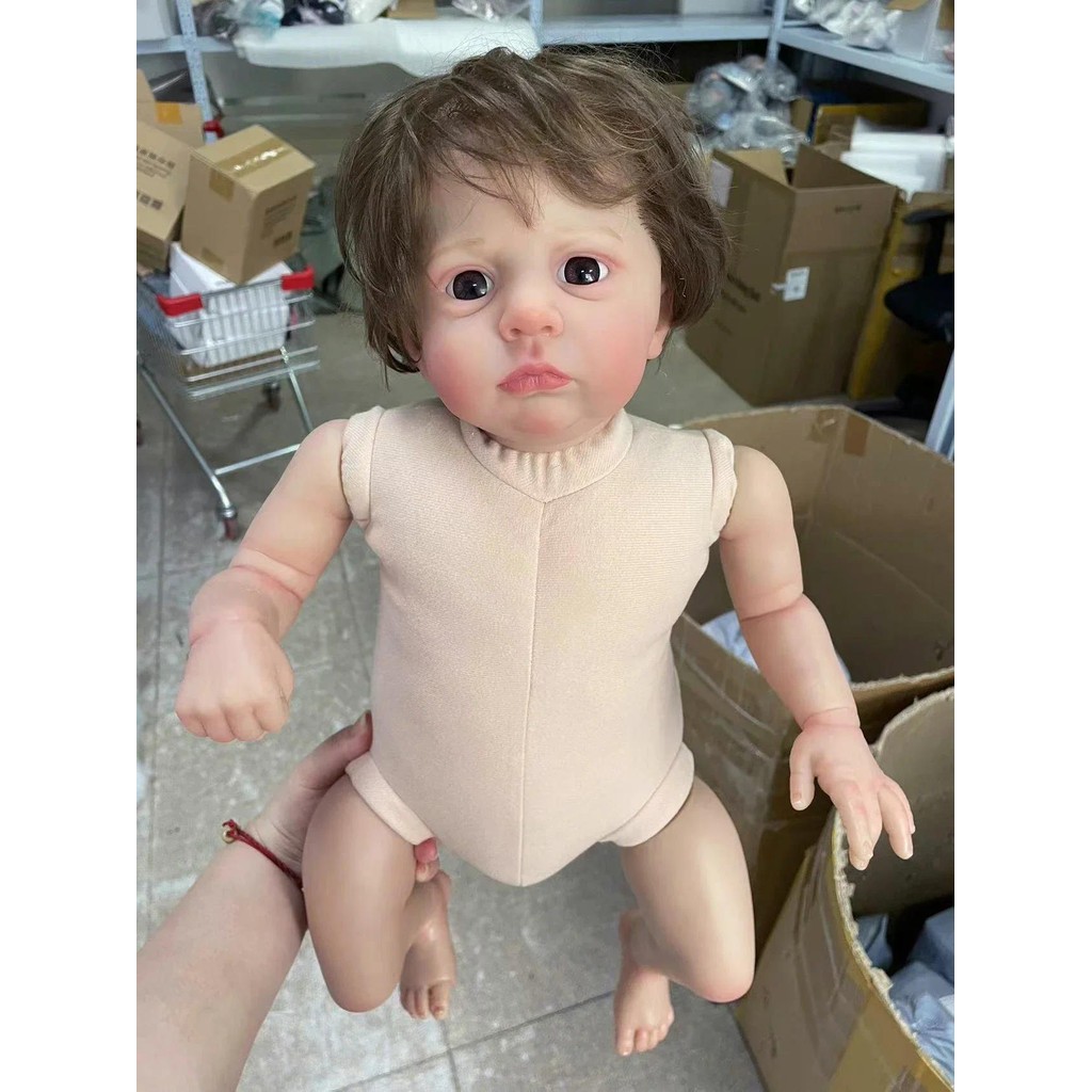

24inch Cameron Reborn Toddler Doll Doll without outfit premium Make-up Handmade 3D Skin Collectible Art Doll