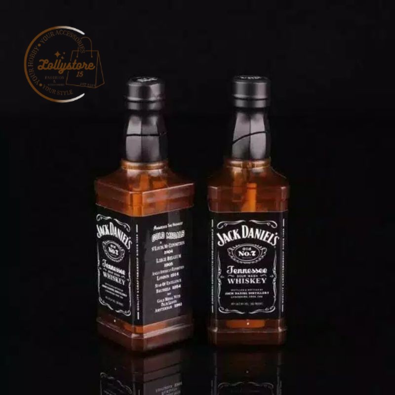 Korek Api Gas Model Botol JackDaniels Korek Unik