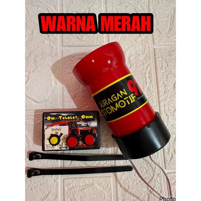 TELOLET BASURI SEPEDA / KLAKSON TELOLET SEPEDA / BEL SEPEDA - TOMBOL MERAH