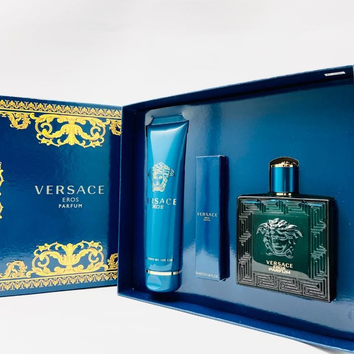Parfum Original Import OPR Versace Eros Man Parfum Gift Set (Parfum Pria)