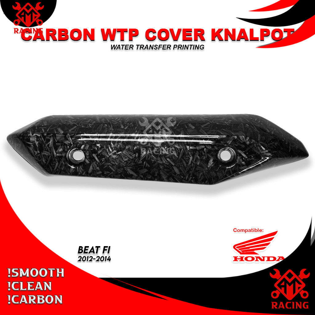 AMH_RACING - COVER KNALPOT BEAT PGM FI 2012-2014 CARBON FORGED
