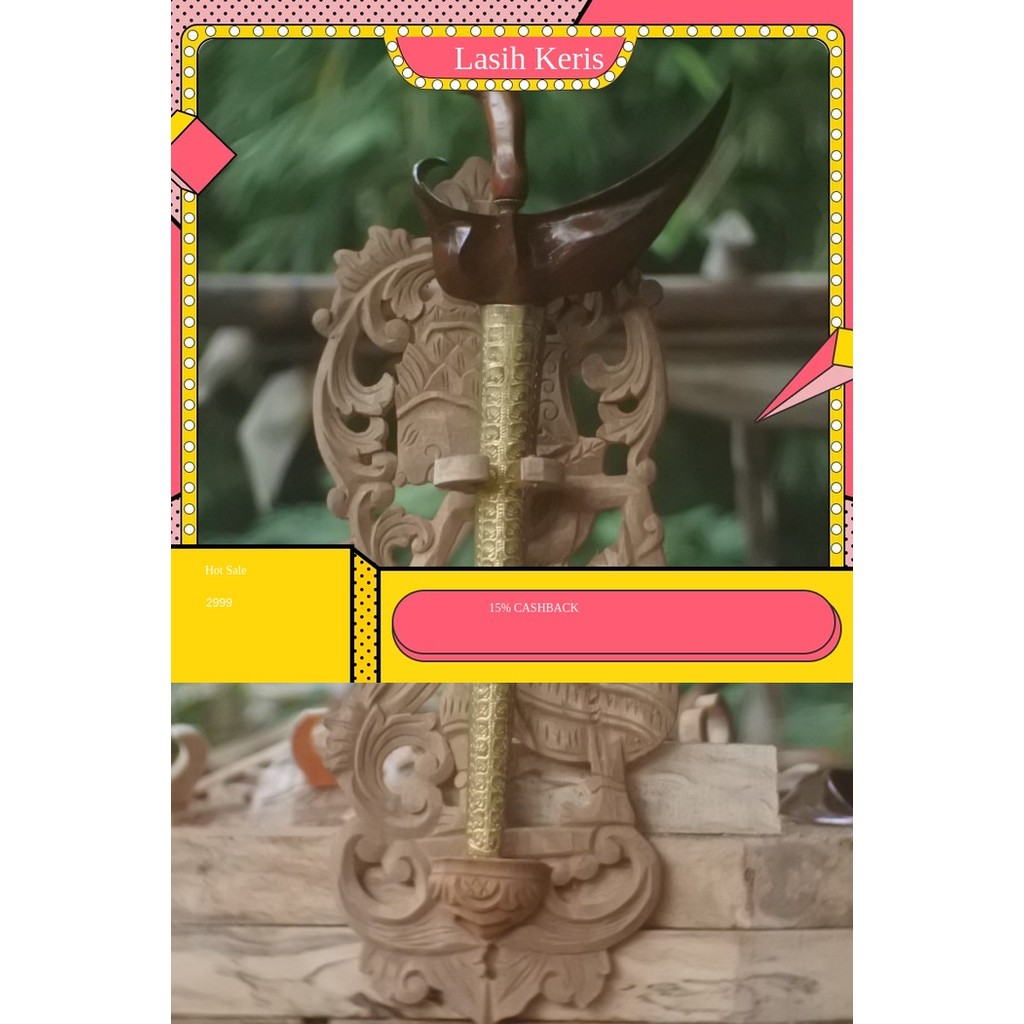 blawong rak jagrak keris motif krisna ukiran jepara halus hrg murah KRS9