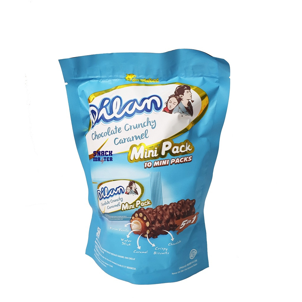 

Dilan POUCH Chocolate Crunchy Caramel - Netto 10 Bks X 9.5 Gr - ARM