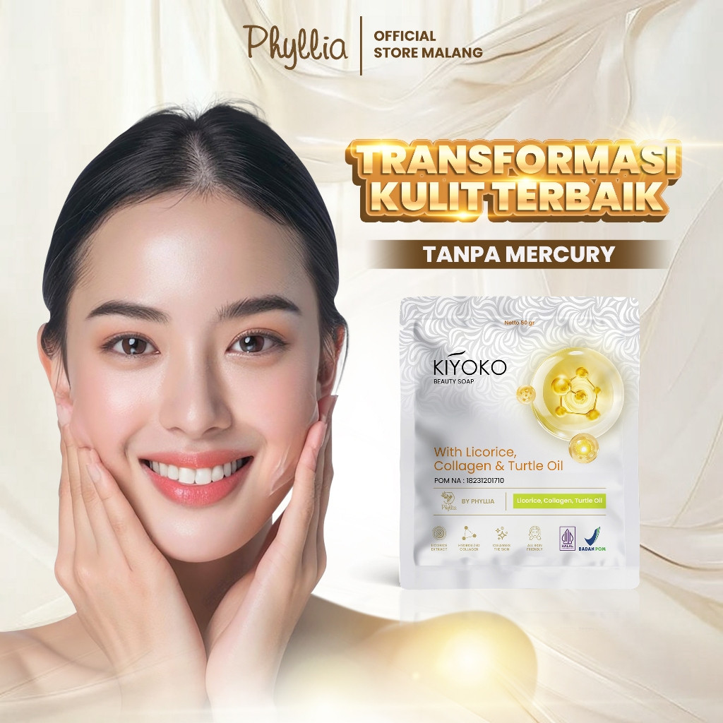 PHYLLIA -  3 PCS Kiyoko Kyoko Soap 50g | Sabun Jerawat Penghilang Jerawat Bekas Jerawat AMPUH