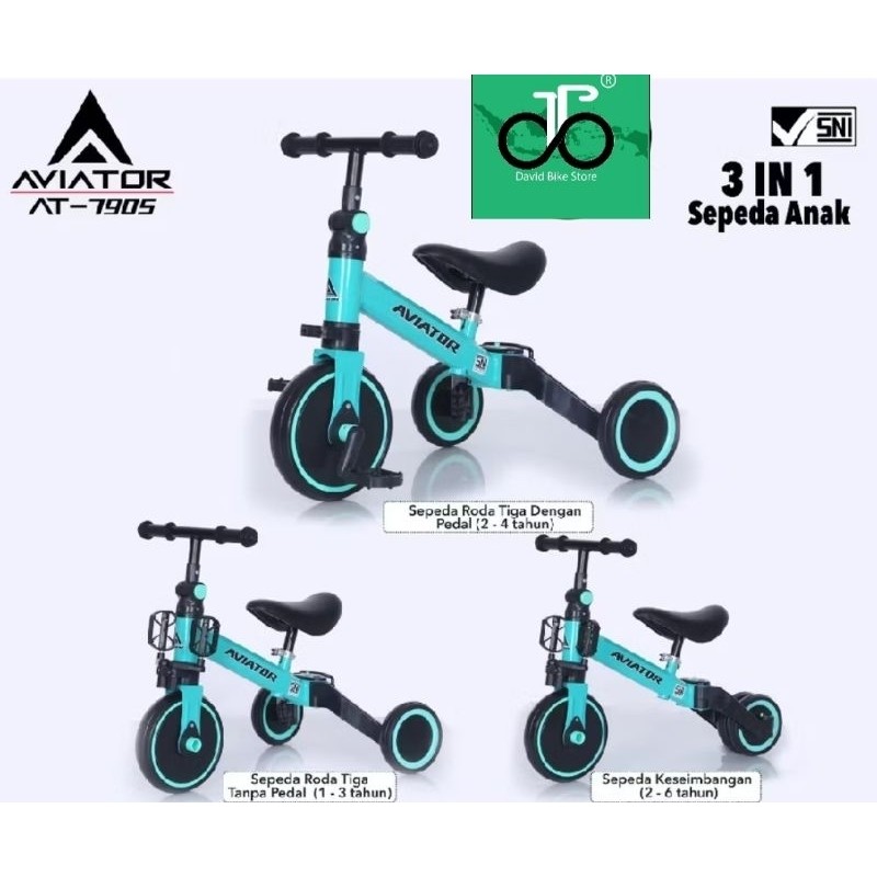 Balancing Bike sepeda anak Aviator AT-7905 (AT7905) new