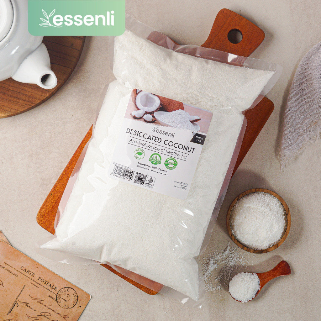 

Essenli Dessicated Coconut / Kelapa Parut Kering 1Kg