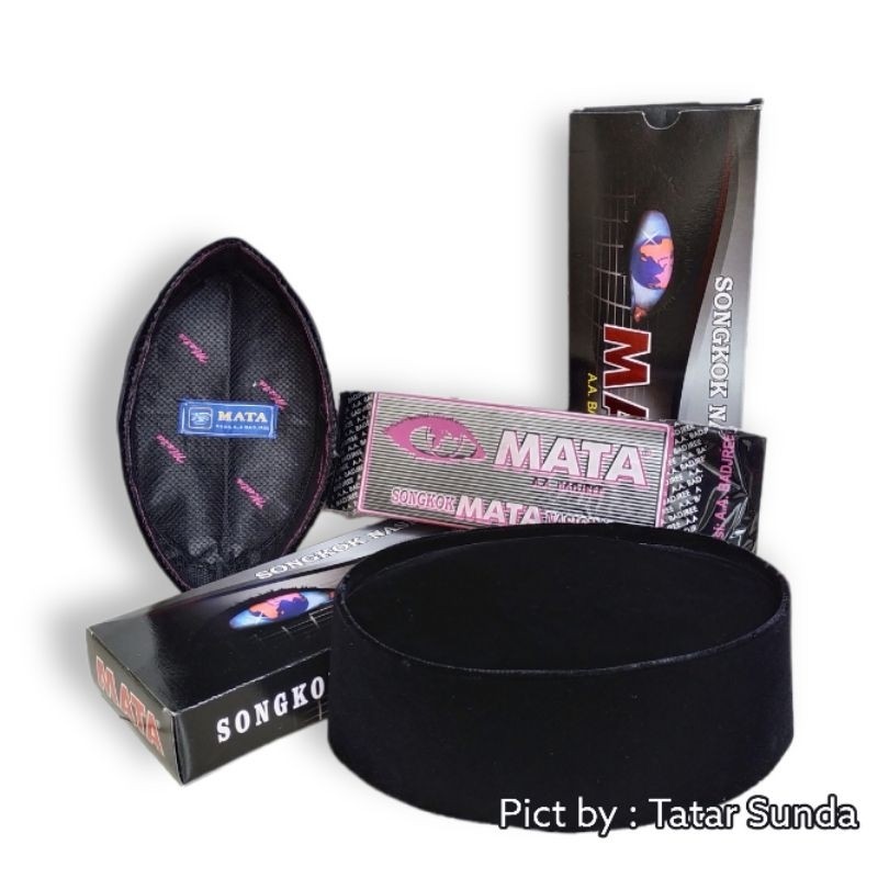 Songkok MATA Tanpa Kertas Original | Peci Hitam Pria Dewasa & Anak | Songkok Nasional Anti Lecek Ade