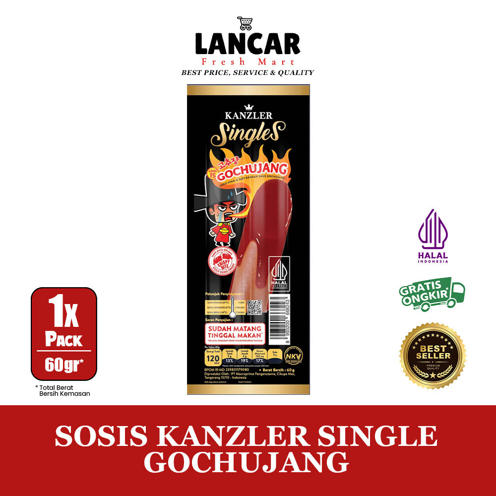 

KANZLER SINGLES SOSIS GOCHUJANG 60GR