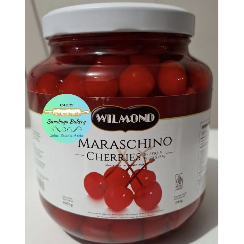 

Cherry Maraschino Willmond/Cerry Tangkai/willmond Maraschino 2Kg