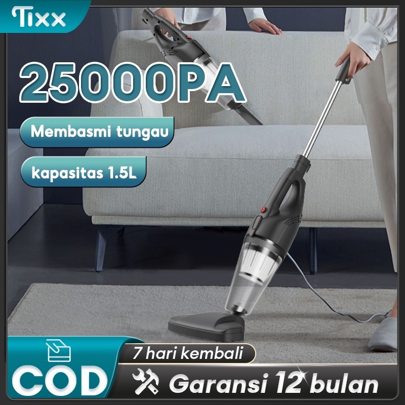 TIXX Vacuum Cleaner 25000Pa Handheld 9 In 1 Silent Vacuum Cleaner Home Penyedot Debu
