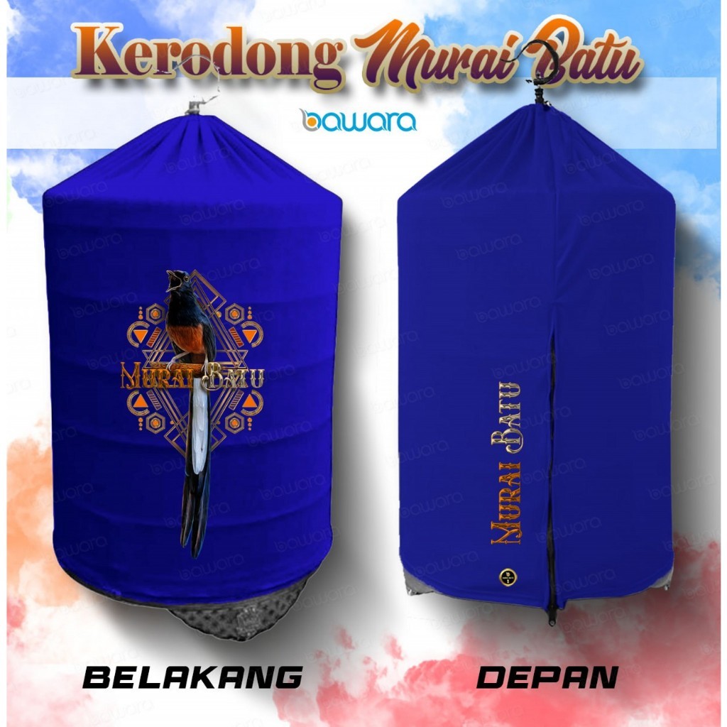 VBAR Kerodong Sangkar Burung Murai No1,2,3 Gambar Murai Batu Ekor Panjang Bahan Lembut Ketebalan Sed