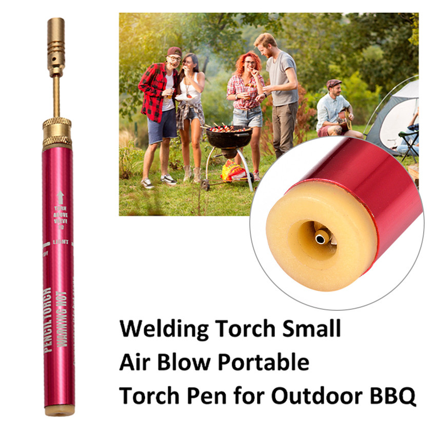 Solder Pena Gas Pensil Torch Bahan Aluminium Kuningan Welding Pen Gas Blow Torch Las Bisa isi Ulang