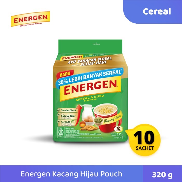 

ENERGEN Sereal Kemasan Kacang Hijau Pouch 10 Sachet