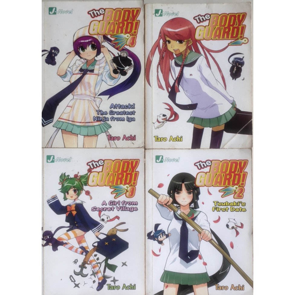 Set Novel J-Novel The Body Guard 1-4 Preloved Kondisi baik Harga Borongan