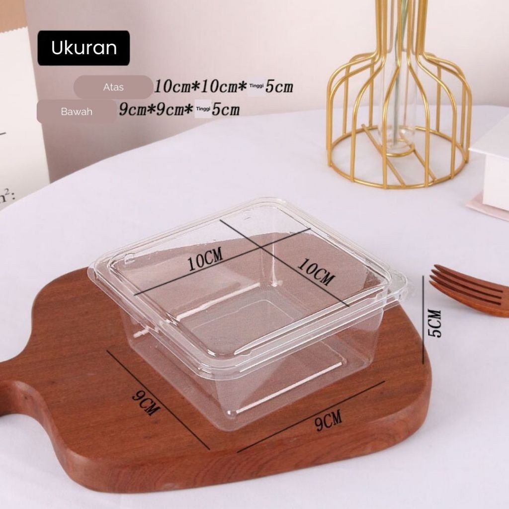 

Ukf5Pc6F4H (Kuliner.Kita) 10 Pcs Mika Dessert Box / Kotak Makanan Mika Bolu Isi 10 Pcs / 10 Pcs