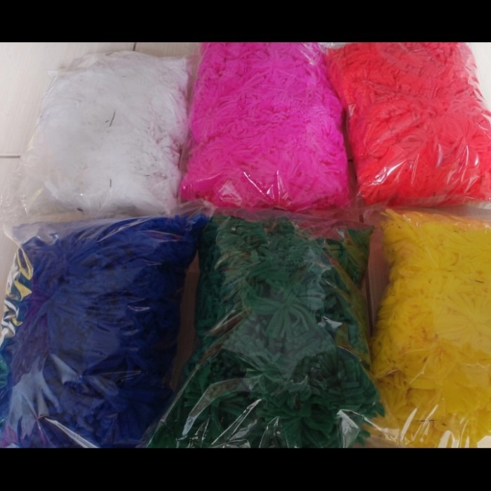 bunga spons,suyok spon, buli-buli untuk bunga papan - Orange, 120gr