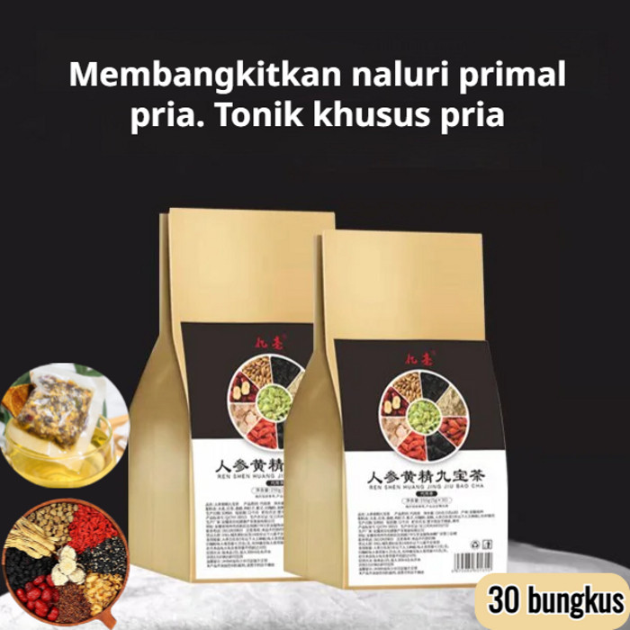 

✨Beli 1 gratis 1/Kirim Dalam 24 Jam✨30pcs Teh Ginseng Jiubao Teh Nutrisi Ginjal Huangjing Minuman Kesehatan Qi/Kantong Teh Bergizi Hati/Teh Ginseng Liver dan Wolfberry Kombinasi Teh Kesehatan/Minuman Tradisional