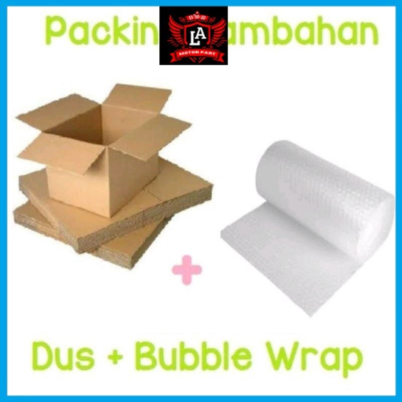 

L.A MOTOR PART - extra packing tambahan kardus & bubble wrap