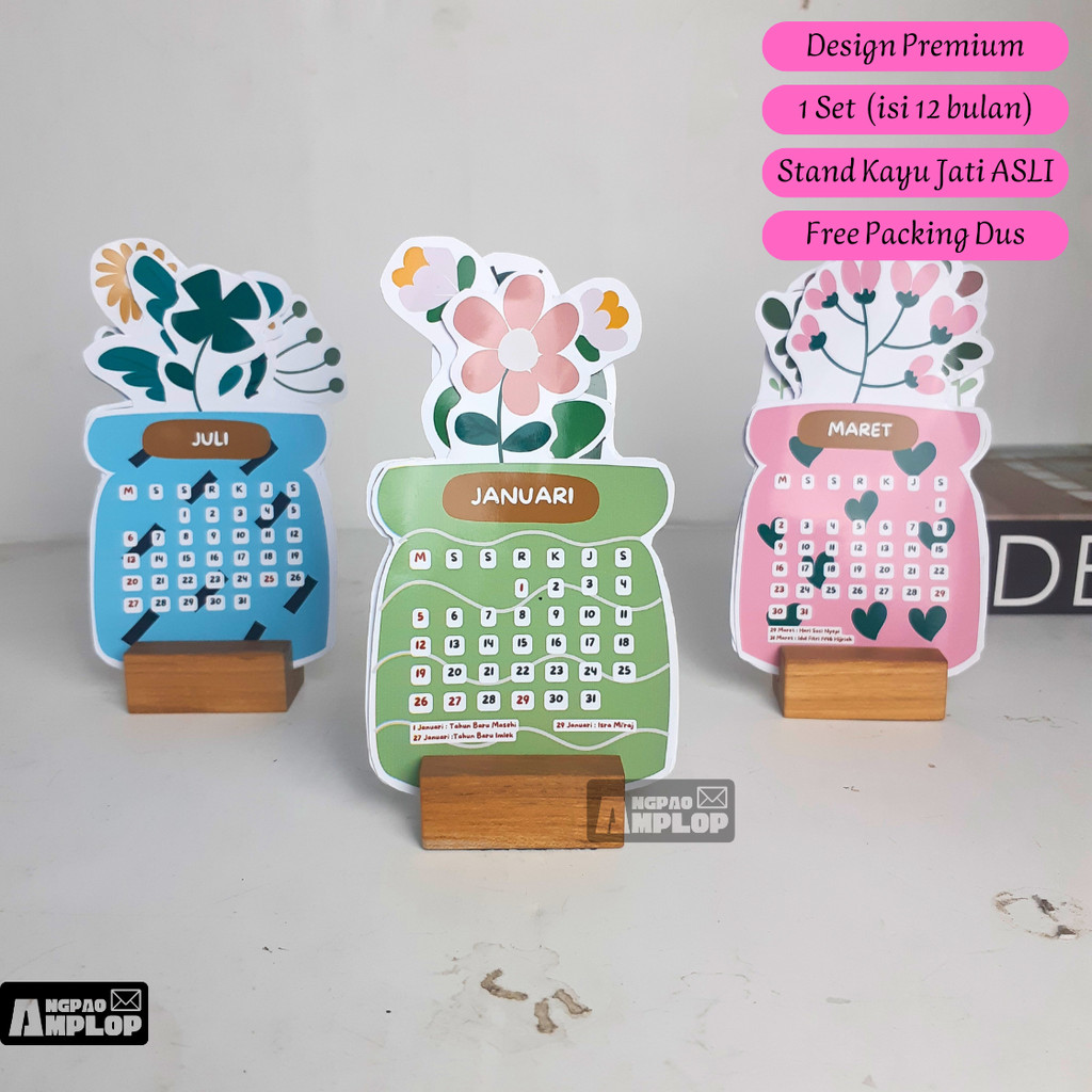 

KALENDER 2025 AESTHETIC BLOOMY FLOWERS / KALENDER MEJA AESTHETIC / CALENDAR BLOOMY FLOWERS / KALENDER DUDUK- Angpao Amplop