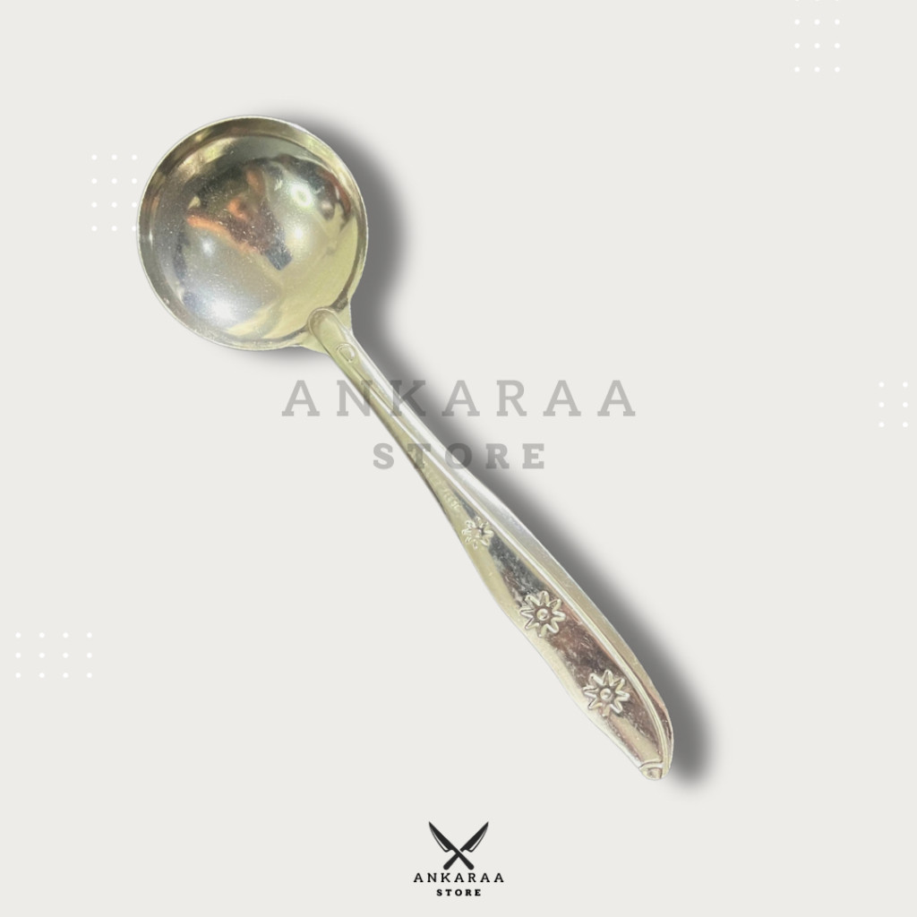 Sendok Sayur Stainless Bulat / Centong Sayur Stainlees / Sendok Kuah / Irus Kuah Sup / Irus Sayur St