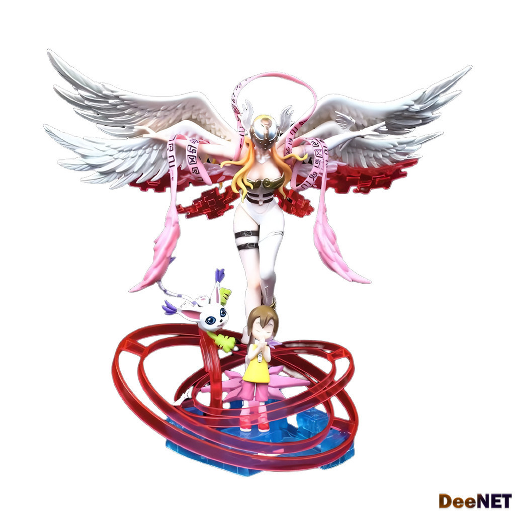Angewomon and Yagami Hikari Evolution Digimon 36cm Action Figure PVC D-YLG165