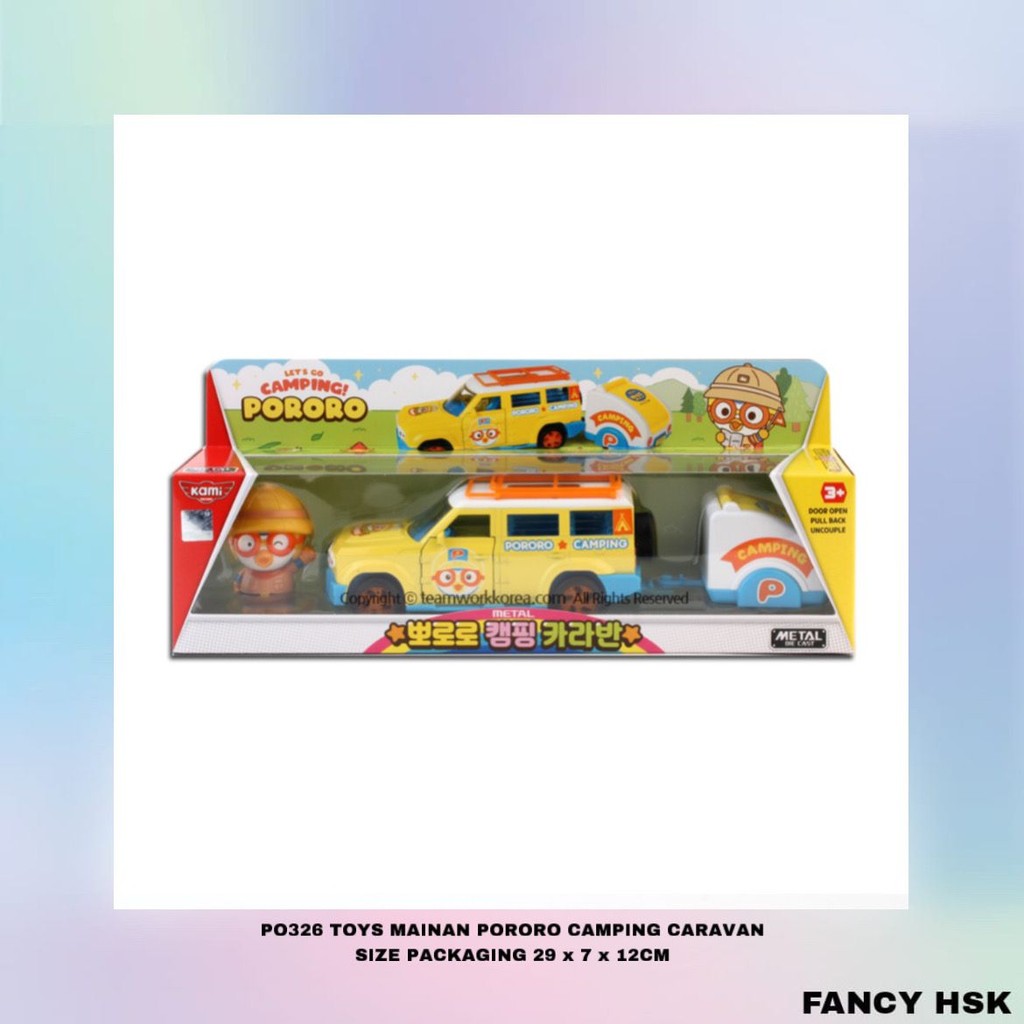 KOREA TOYS MAINAN PORORO CAMPING CARAVAN PO326