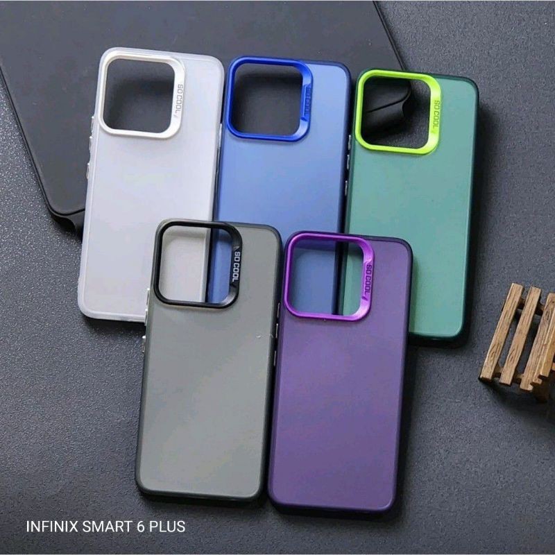 INFINIX SMART 6 PLUS CASE SOCOOL CASING IMD HYBRID PLATE HOLOGRAM INFINIX SMART 6 PLUS