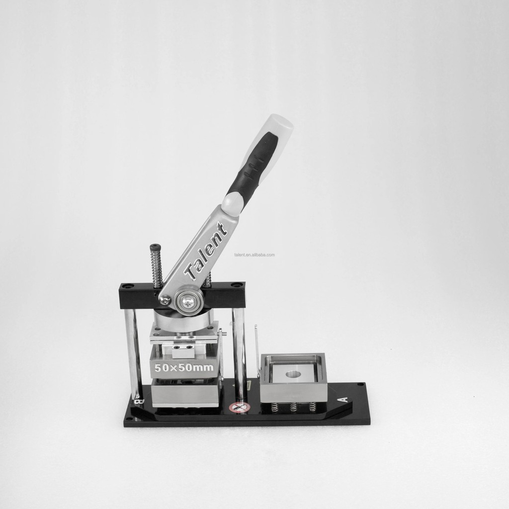 

N4 Angular Corner 50x50mm Button Maker Badge Making Machine Plus Mold + Multi Sheet Paper Cutter +200 Sets Fridge Magnet Button