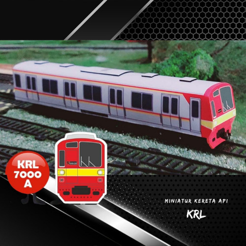 Miniatur Kereta Api Indonesia Mainan Seri KRL Commuter Line 02 - KRL-7000B