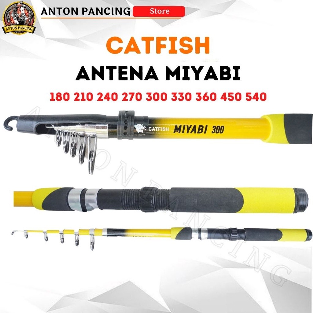Joran Pancing Antena Extro/Miyabi Kokoh 150,165,180,210,240,270,300,360 Cm Surf Fiber