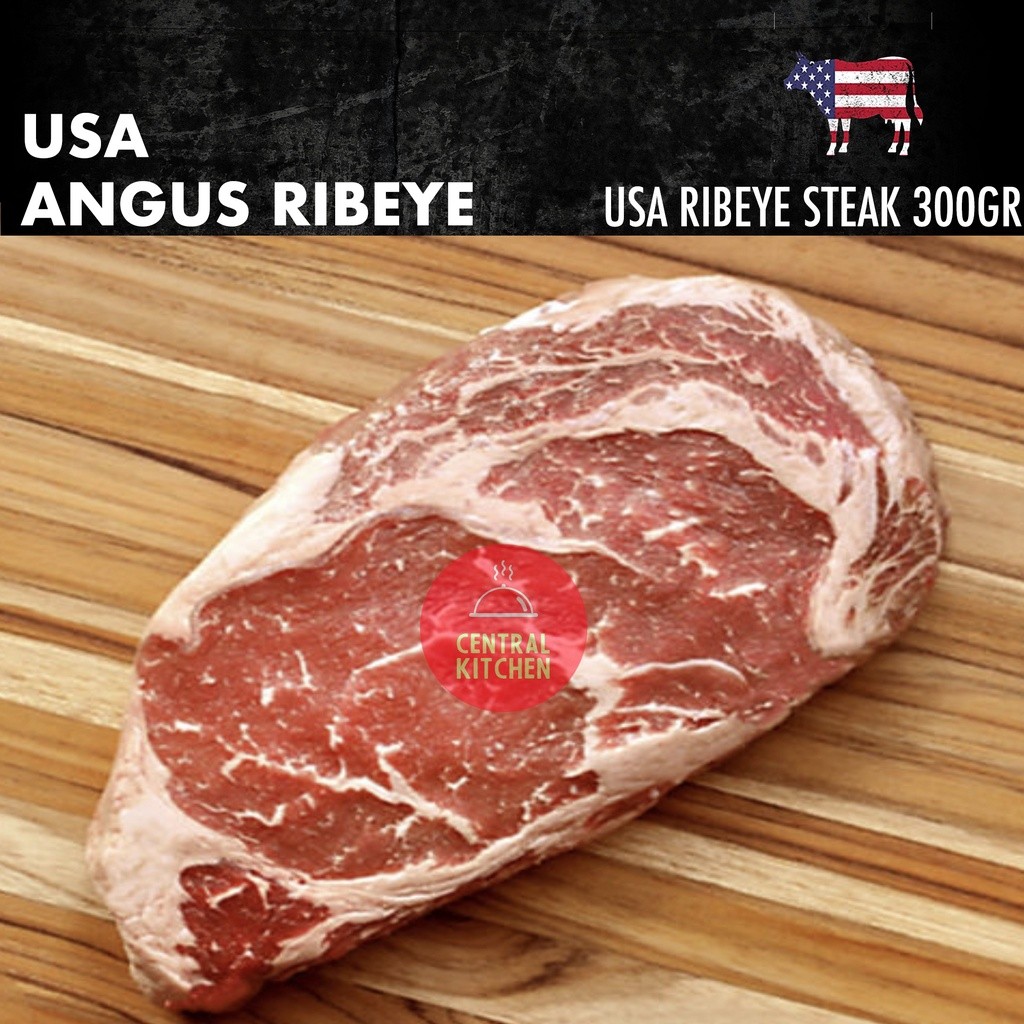 

US Premium Black Angus Ribeye Choice Steak 300GR