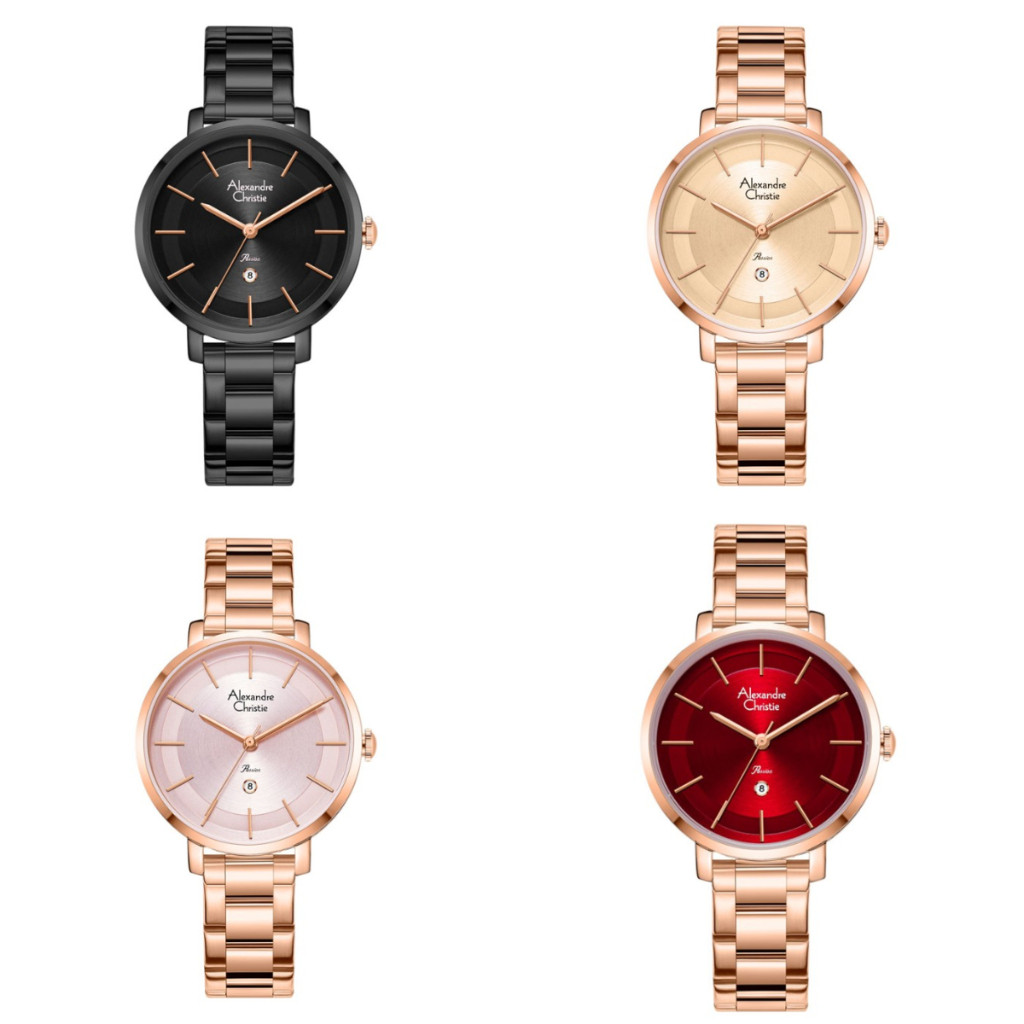 Jam Tangan Wanita Alexandre Christie AC 2870 / AC2870 Rantai Original