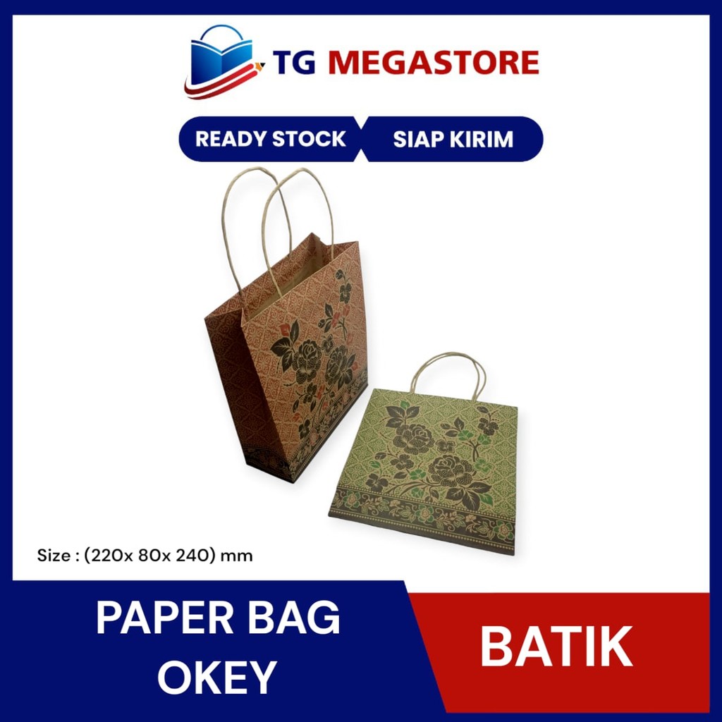 

OKEY Paperbag Motif Polos dan Batik