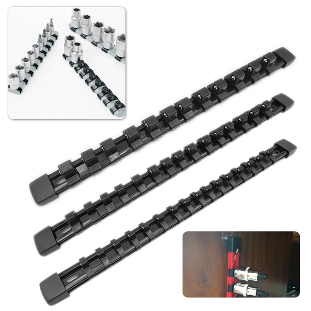 Socket Kunci Holder Gantungan untuk Kunci Sock Rail Socket Holder Mata Pvc Panjang Socket Holder 1/2